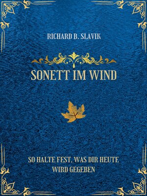 cover image of Sonett im Wind